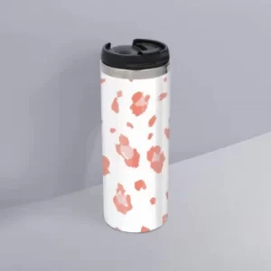 Large Cheetah Stainless Steel Travel Mug