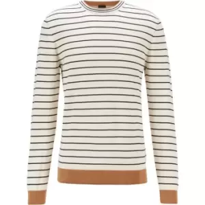 Boss Peo Crew Neck Jumper - Beige