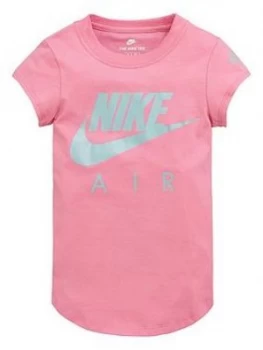 Nike Sportswear Younger Girls Air Futura T-Shirt - Pink, Size 2-3 Years, Women