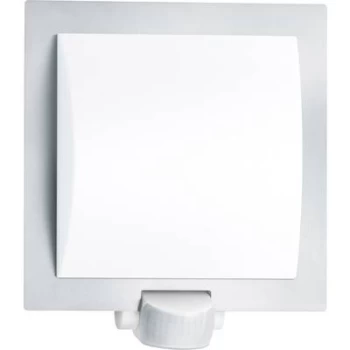 Steinel L20 S 566814 Outdoor wall light (+ motion detector) Energy-saving bulb, LED (monochrome) E-27 60 W Silver