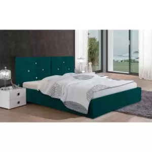 Cubana Bed Single Plush Velvet Green