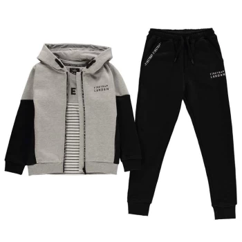 Firetrap 3 Piece Jogger Set Junior Boys - Grey