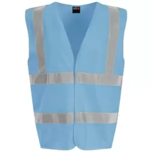 PRO RTX High Visibility Unisex Waistcoat (3XL) (Sky Blue) - Sky Blue