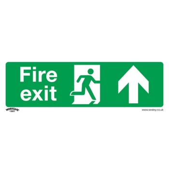 Safety Sign - Fire Exit (Up) - Rigid Plastic