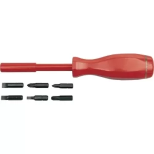 1/4" Hex Bit Driver Set C/W 6 Bits