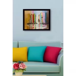 SC1009 Multicolor Decorative Framed MDF Painting