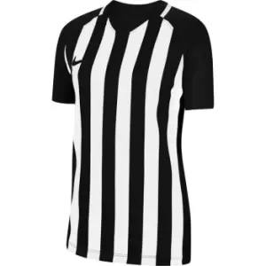 Nike Y Neck Stripe Football Shirt Junior Boys - Black