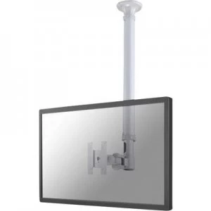 NewStar FPMA-C100SILVER 1x Monitor ceiling mount 25,4cm (10) - 76,2cm (30) Height-adjustable, Tiltable, Swivelling, Swivelling