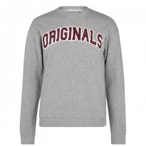 Jack and Jones Original Jorurbia Sweatshirt - Lt Grey Mel