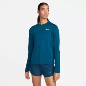 Nike Dri-FIT Swoosh Run Womens Running Mid Layer - Blue