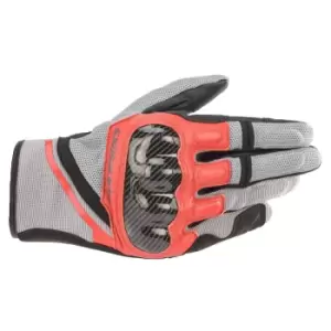 Alpinestars Chrome Ash Gray Black Bright Red 2XL