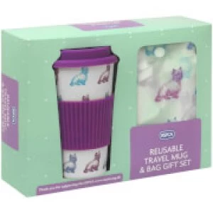 RSPCA Dogs Travel Mug and Shopper Bag Gift Set