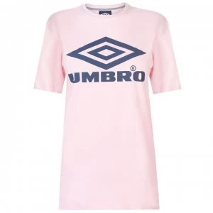 Umbro Umbro Logo T Shirt Ladies - BLUSH