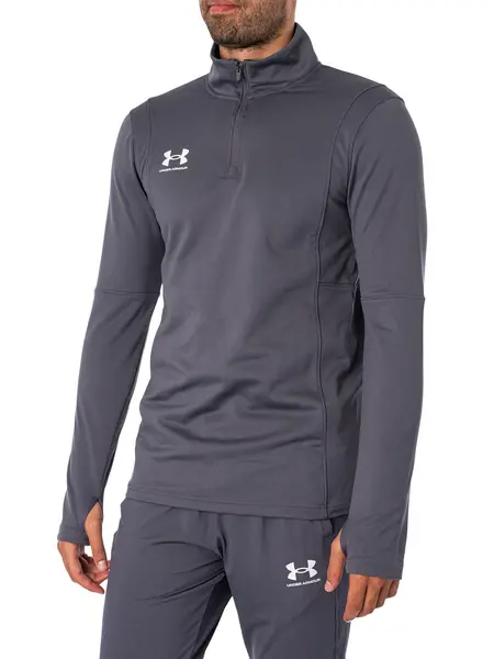 Under Armour Logo Track Mid Layer Top Grey S