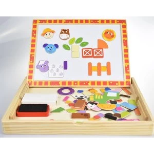 Wooden Magnetic Double Sided Activity Board