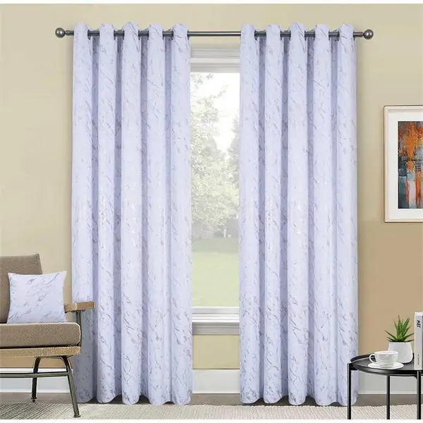 Home Curtains Mabel Thermal Lined Eyelet Curtains Eyelet Curtains 45x54 White 76719601000