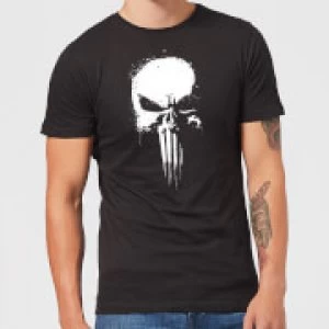 Marvel The Punisher Paintspray Mens Black T-Shirt - S - Black