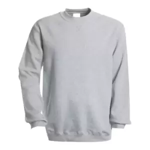 Kariban Mens Plain Crew Neck Sweatshirt (XL) (Oxford Grey)