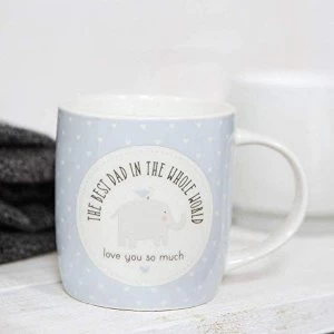 Petit Cheri The Best Dad In The Whole World Mug - Blue