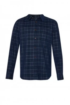 Mens French Connection Corduroy Essentials Shirt Blue