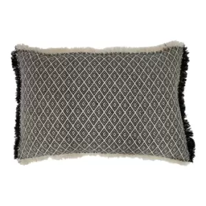 Tangier Woven Rectangular Cushion Monochrome