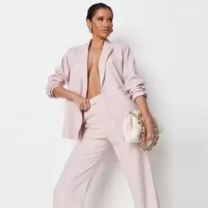 Missguided Oversized Db Split Bk Blazer - Pink