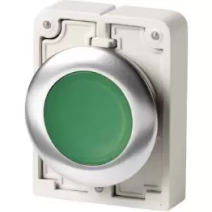 Eaton M30C-FDL-G Pushbutton planar, round, chrome-plated Green