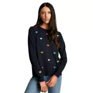 Joules Womens Mariella Intarsia Crew Neck Knitted Jumper UK 14- Chest 39.5', (100cm)