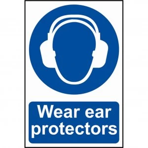 Scan Wear Ear Protectors Sign 200mm 300mm Standard