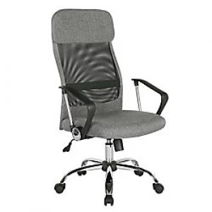 Chord operator chair with mesh back and headrest