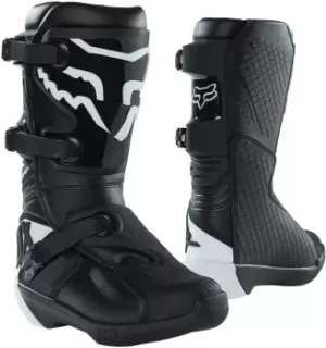 FOX Comp Youth Motocross Boots, black-white, Size 41, black-white, Size 41