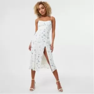 Jack Wills Split Midi Dress - White