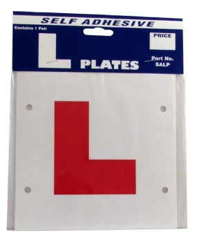 L Plates Learner Driver - Self Adhesive Sticker - Pair Legal Exterior NEW CASTLE