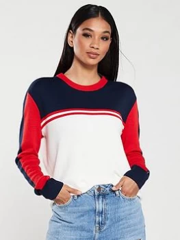 Tommy Jeans Colour Block Sweater - Multi