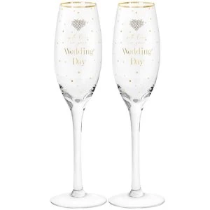 Mad Dots Wedding Flutes By Lesser & Pavey