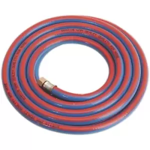 AH5R Air Hose 5m x Ø8mm with 1/4'BSP Unions Extra-Heavy-Duty - Sealey