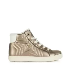 Kids Kathe Breathable High Top Trainers with Faux Fur Lining