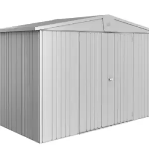 Biohort Europa Metal Garden Shed 10ft3 x 5ft1 Size 4A - Metallic Silver