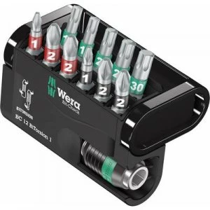 Wera Bit-Check 12 BiTorsion 1 05057420001 Bit set 12 Piece Pozidriv, Phillips, TORX socket BiTorsion