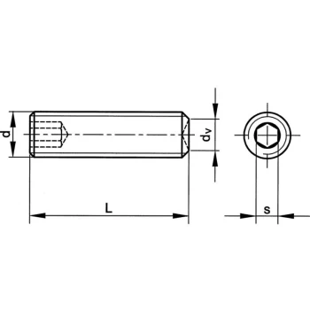 M2.5X6 Skt Set Screw - Plain Cup (GR-45H) (14.9)- you get 5 - Qualfast