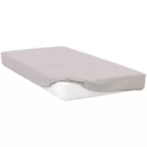 Belledorm 200 Thread Count Egyptian Cotton Fitted Sheet (Kingsize) (Oyster) - Oyster