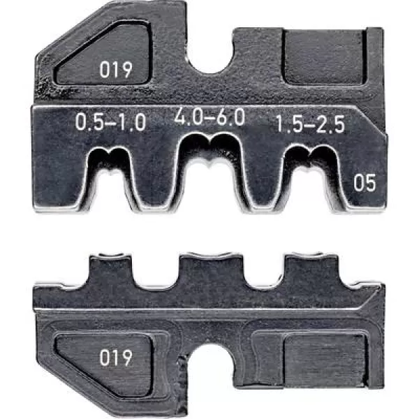 Knipex Knipex-Werk 97 49 05 Crimp inset Non-insulated open end connectors Suitable for (pliers) 2.8/6.3mm connector width 0.5 up to 6 mm² Suitable fo