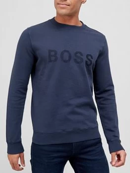 Hugo Boss Welogo Sweatshirt Navy Size S Men