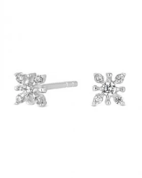 Simply Silver Flower Stud Earring