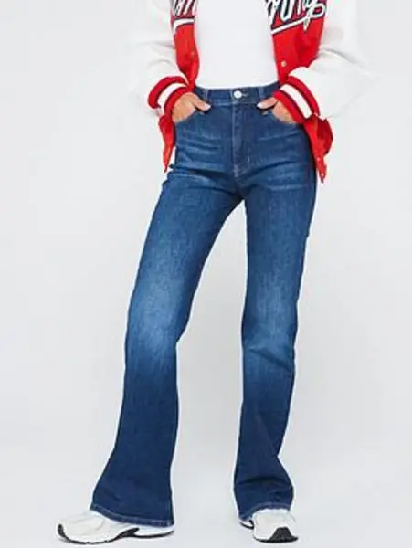 Tommy Jeans Sylvia High Waist Flare Jean - Blue