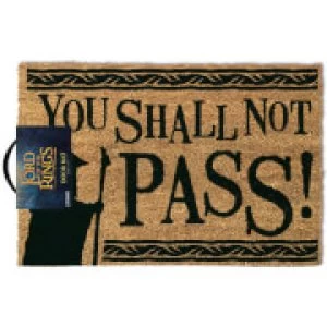 The Lord of the Rings You Shall Not Pass Doormat