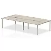 dynamic Computer Desk Evolve Plus B4P14GRYS Grey Oak 2800 mm x 1600 mm x 730 mm