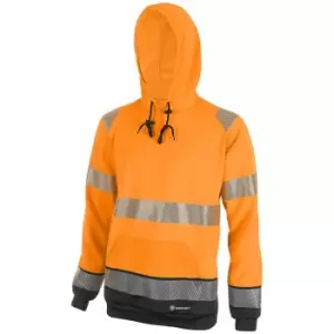 Beeswift - HIVIS TWO TONE HOODY OR/BLK 3XL - Orange / Black - Orange / Black