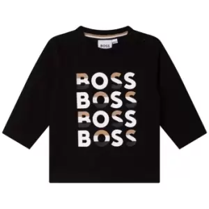 Boss Long Sleeve Multi Tee Infant Boys - Black