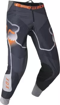 FOX 360 Vizen Motocross Pants, grey-orange, Size 30, grey-orange, Size 30